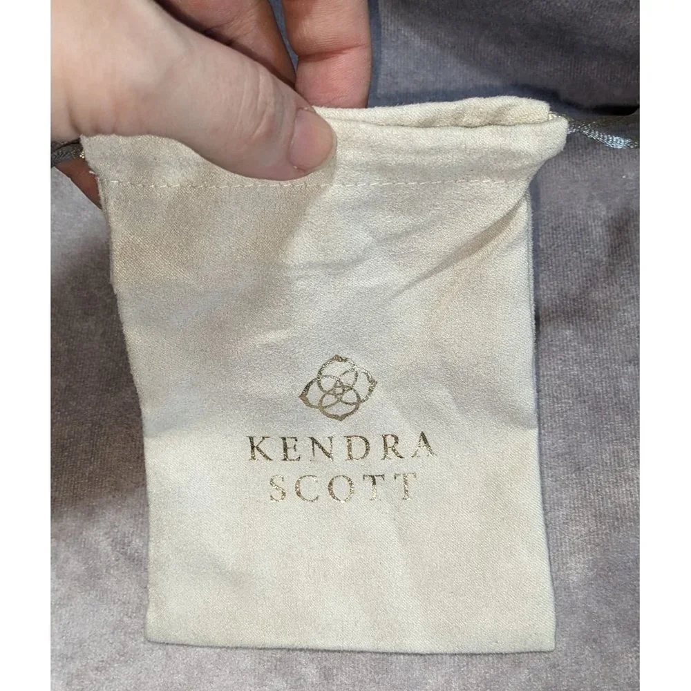 Kendra Scott Beige And Gold Dust Bag